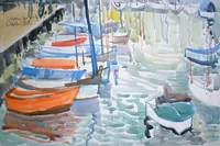 peinture : Cannes. Le port n°6.