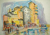 peinture : Bastia. Le vieux port n°2