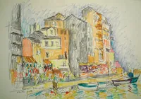 peinture : Bastia. Le vieux port n°3