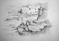 peinture : Centuri. Le port