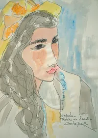 peinture : Jacqueline, théâtre de l'amitié