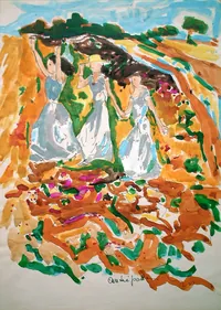 peinture : Les trois danseuses
