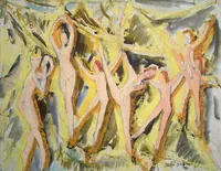 peinture : Les danseuses n°8