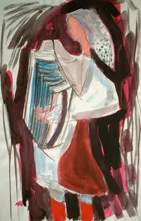 peinture : L'accordéoniste