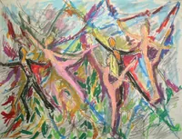 peinture : Les danseuses n°22