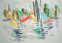 peinture : Les planches à voile n°9