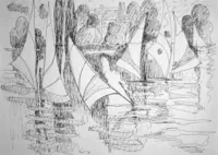 peinture : Les planches à voile n°2