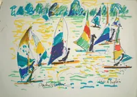 peinture : Les planches à voile n°8