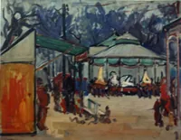 peinture : Fête au village n°1
