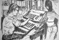 peinture : Le pianiste n°2