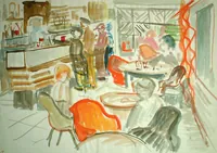 peinture : Au bar n°2