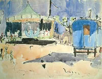 peinture : Le manège n°5