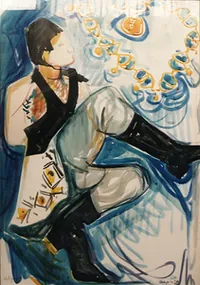 peinture : Russie n°2 .Volgograd. Collier d'or 64