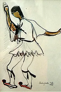 peinture : Danseuse n°4