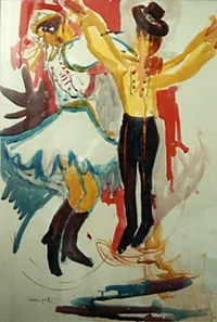 peinture : Couple de danseurs n°3
