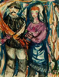 peinture : Les vignerons