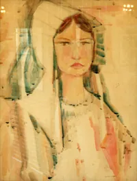 peinture : Bourguignonne n°2 en costume