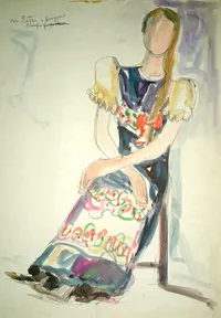 peinture : Hongrie n°4. Ester, danseuse