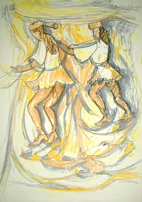 peinture : Danseuses n°4