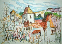 peinture : Le colombier, le château n°1