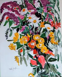 peinture : Composition florale n°1