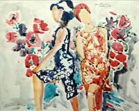 peinture : Jeunes filles 65