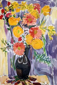 peinture : Fleurs séchées n°1