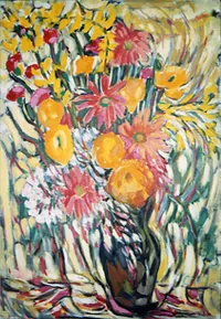 peinture : Fleurs séchées n°3