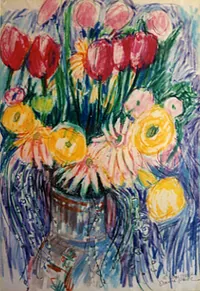 peinture : Bouquet n°12