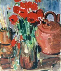 peinture : Fleurs à l'atelier