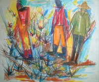 peinture : Les vendangeurs