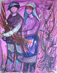 peinture : Bourguignons à Gevrey