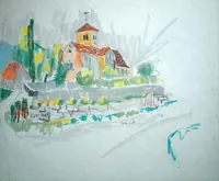 peinture : Eglise de Gevrey