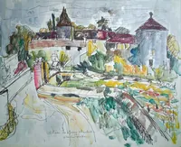peinture : Château de Gevrey Chambertin