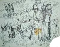 peinture : Dans les vignes