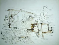 peinture : Vendanges. Hautes Côtes
