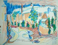 peinture : Echevronne. St Vincent tournante