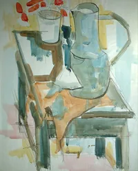 peinture : La carafe