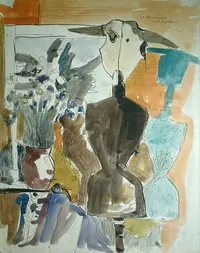 peinture : Le mannequin