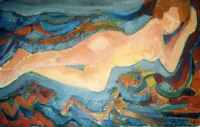 peinture : Nu allongé n°1