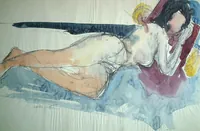 peinture : Nu allongé n°8