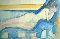 peinture : Nu allongé n°9