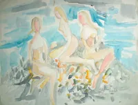 peinture : Jeunes filles
