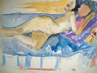 peinture : Nu allongé n°12