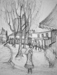 peinture : Place Falguière n°1. Paris