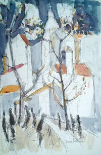 peinture : Sacré Coeur