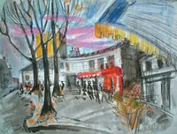 peinture : Place Falguière n°4. Paris
