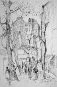 peinture : Place des Abbesses