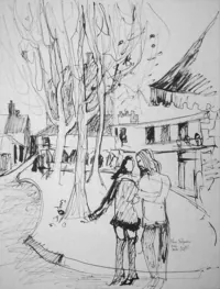 peinture : Place Falguière n°6. Paris