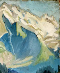 peinture : La haute montagne